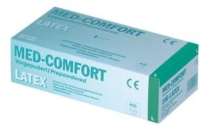 MEDCOMFORT Latex-Handschuhe, Größe XL 10, gepudert