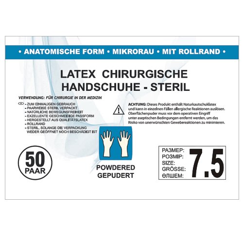 SFM ® OP Latex : steril leicht vorgepudert (50 Paare)